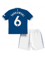 Everton James Tarkowski #6 Domácí dres pro děti 2023-24 Krátký Rukáv (+ trenýrky)